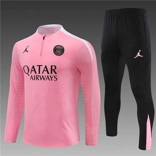 24/25 PSG pink half zip Tracksuit