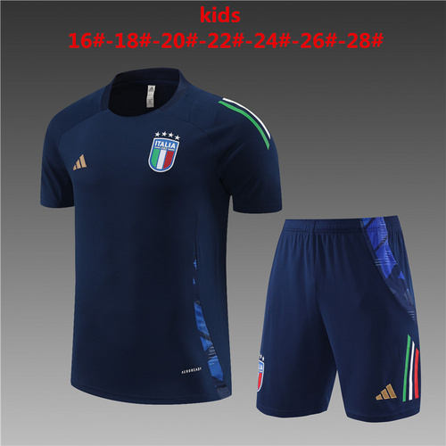 24/25 Italy Kid Training Kits royal blue