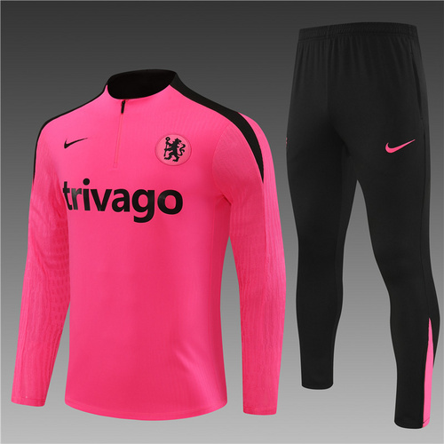 24/25 Chelsea pink half zip Tracksuit