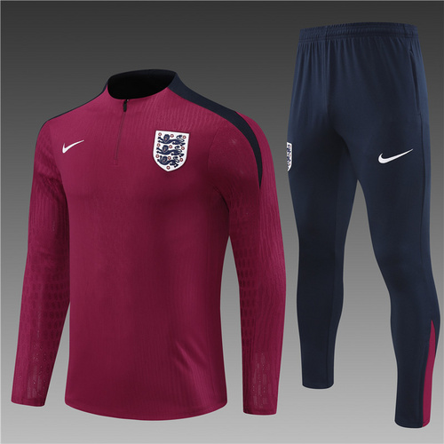 24/25 England red half zip Tracksuit