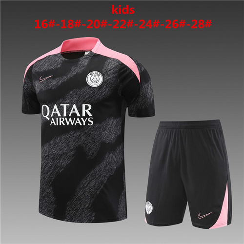 24/25 PSG Black Camouflage kid Training Kits