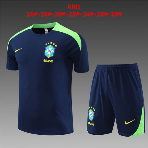 24/25 Brazil royal blue Kid Training Kits