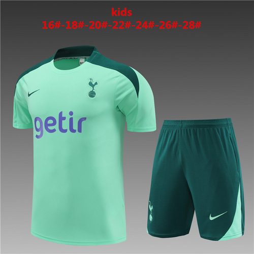 24/25 Tottenham Light green Kid Training Kits