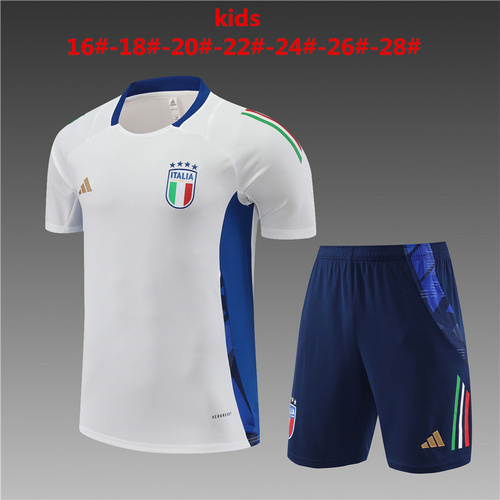 24/25 Italy Kid Training Kits white