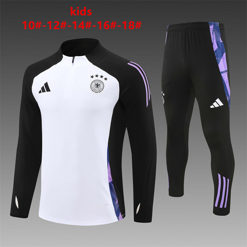 24/25 Germany white kid half zip Tracksuit