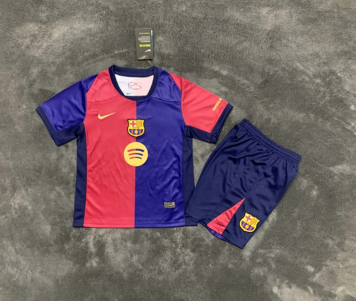 Kids kits 24/25 Barcelona home New advertising