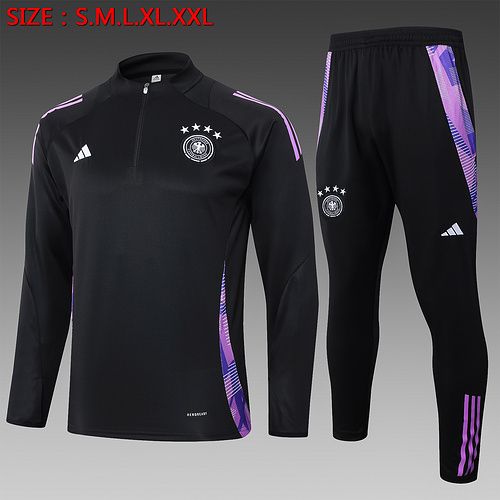 24/25 Germany black half zip Tracksuit