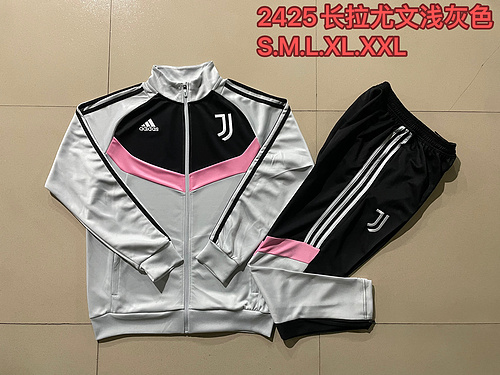 24/25 Juventus light gray Jacket Sets