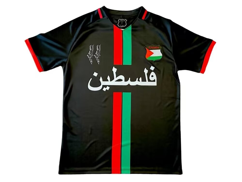 Fans Version 24/25 Palestine black Arabic without number