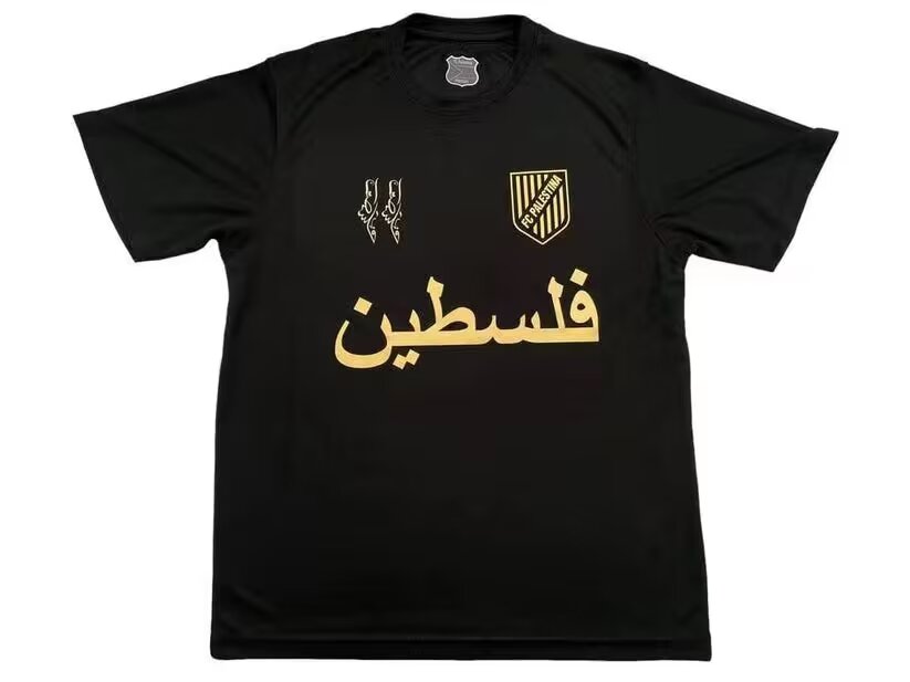 Fans Version Palestine Anniversary Black Gold Arabic