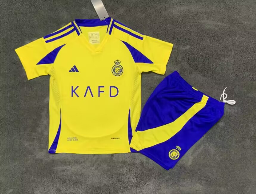 Kids kits 24/25 Al-Nassr Home new version