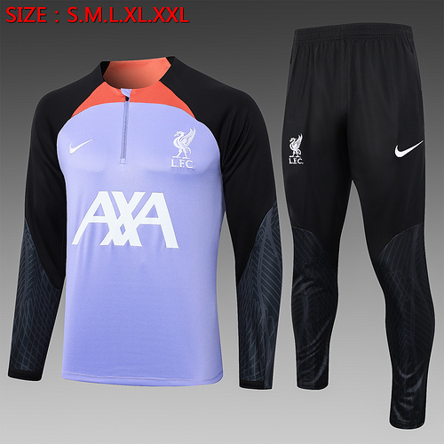 24/25 Liverpool half zip tracksuit  light purple