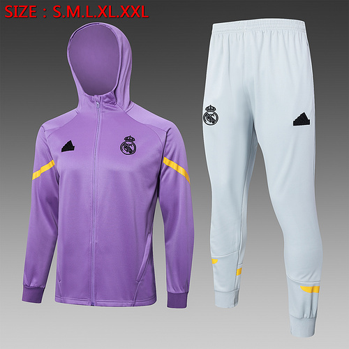 24/25 Real Madrid purple Hooded Jacket