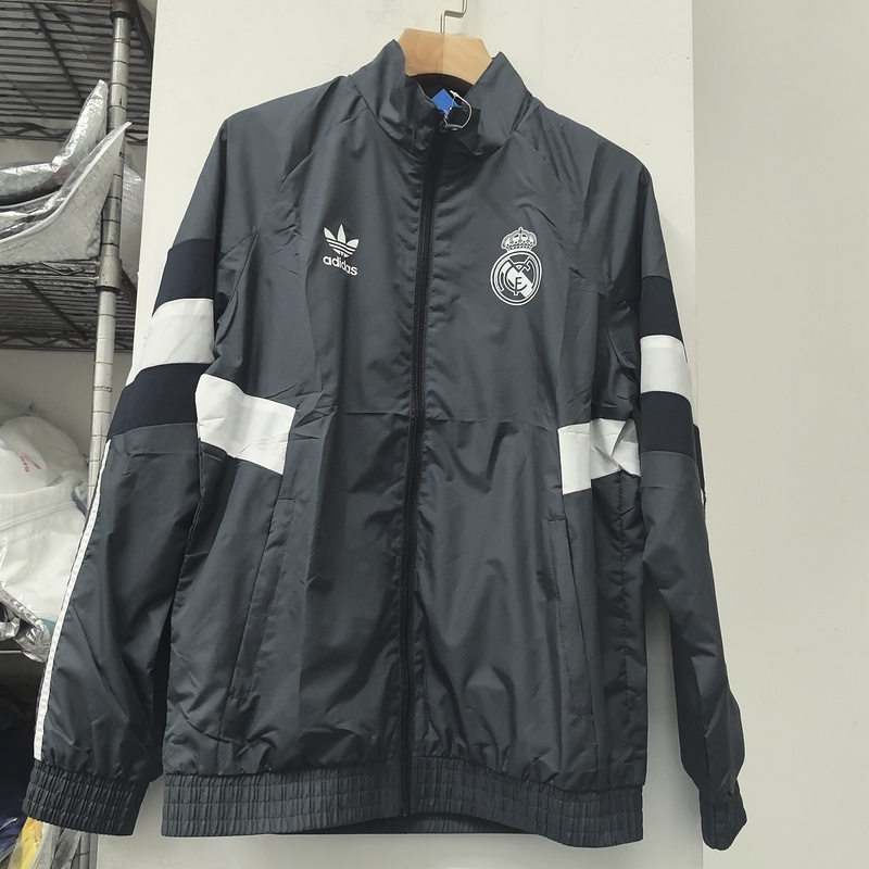 24/25 Real Madrid grey windbreaker