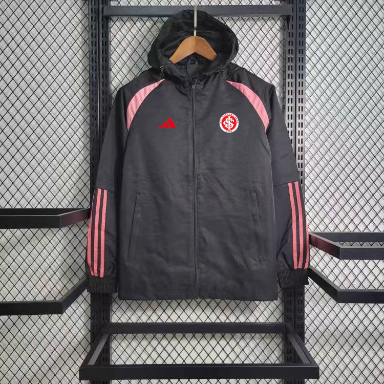 24/25 Brazil Internacional black and pink Windbreaker