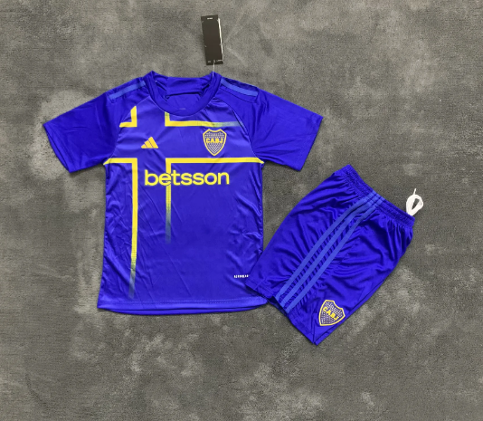  kids kits 24/25 Boca Juniors third away