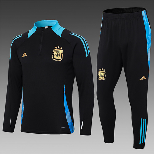 24/25 Argentina black half zip Tracksuit