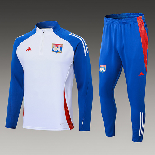  24/25 Lyon white half zip Tracksuit