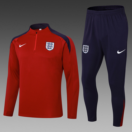 24/25 England red half zip Tracksuit