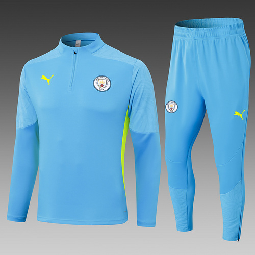 24/25 Manchester City Sky blue half zip Tracksuit 