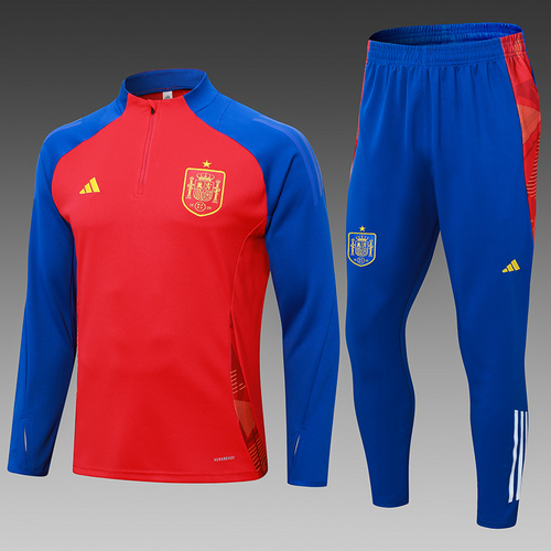 24/25 Spain red half zip Tracksuit