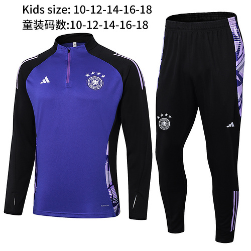 24/25 Germany purple kid half zip Tracksuit