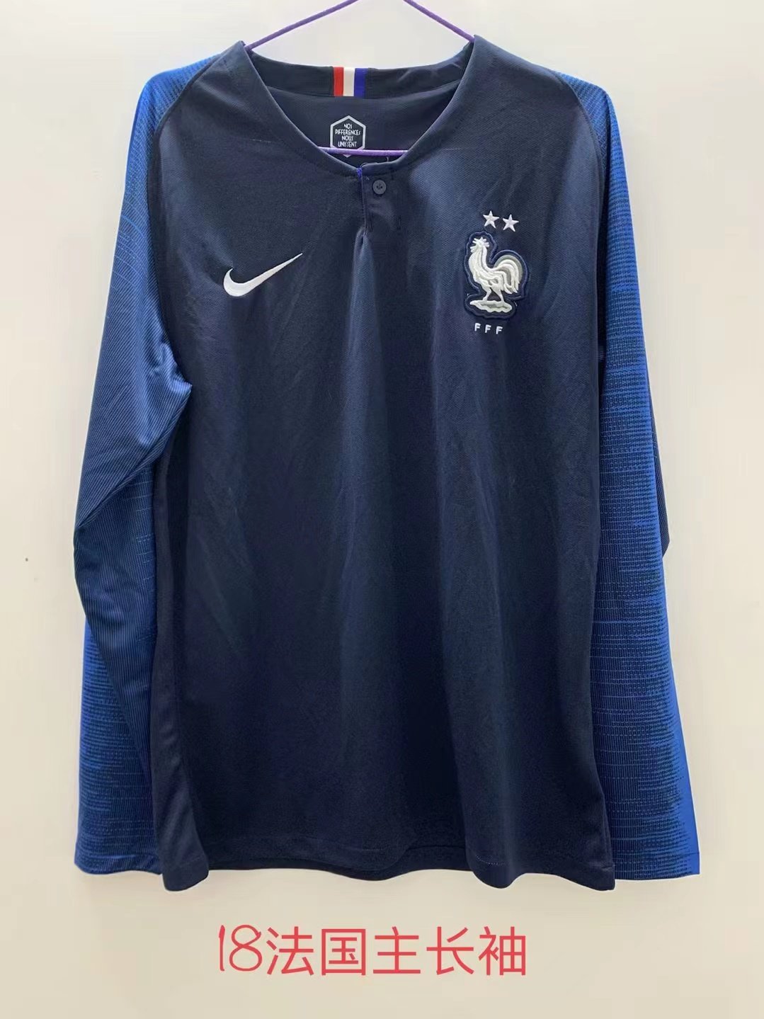 Retro18/19 France Home Long Sleeve