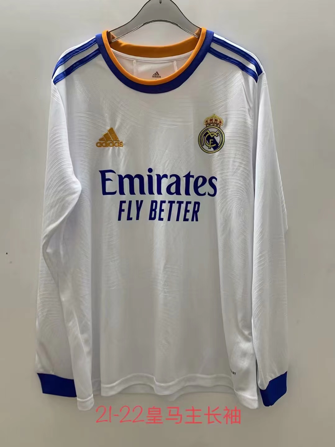 Retro 21/22 Real Madrid Home Long Sleeve