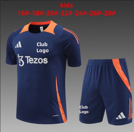 24/25 M-U royal blue Kid Training Kits