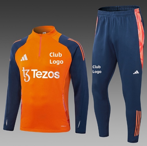 24/25 M-U orange half zip Tracksuit