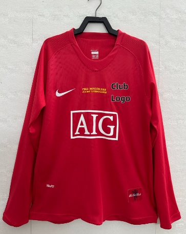 Retro 07/08 M-U Home long sleeve