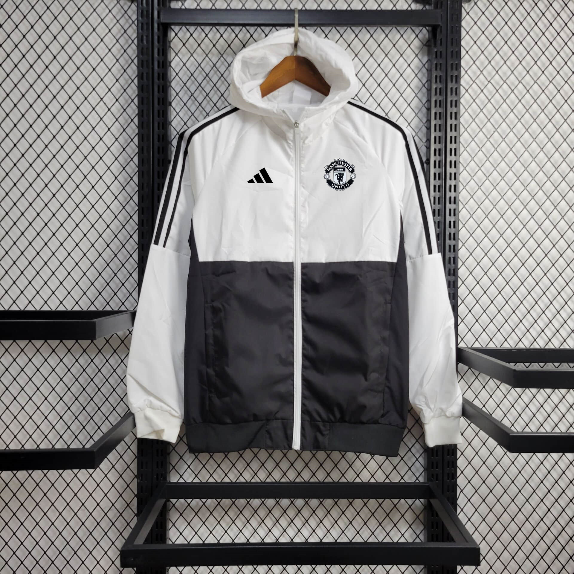 24/25  Manchester United black and white Windbreaker