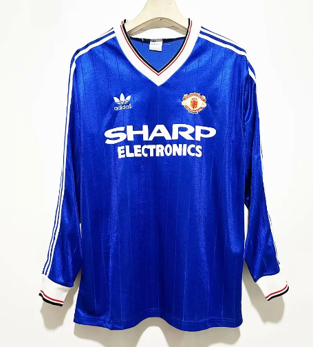  Retro 82/83 Manchester United Third Away Long sleeve