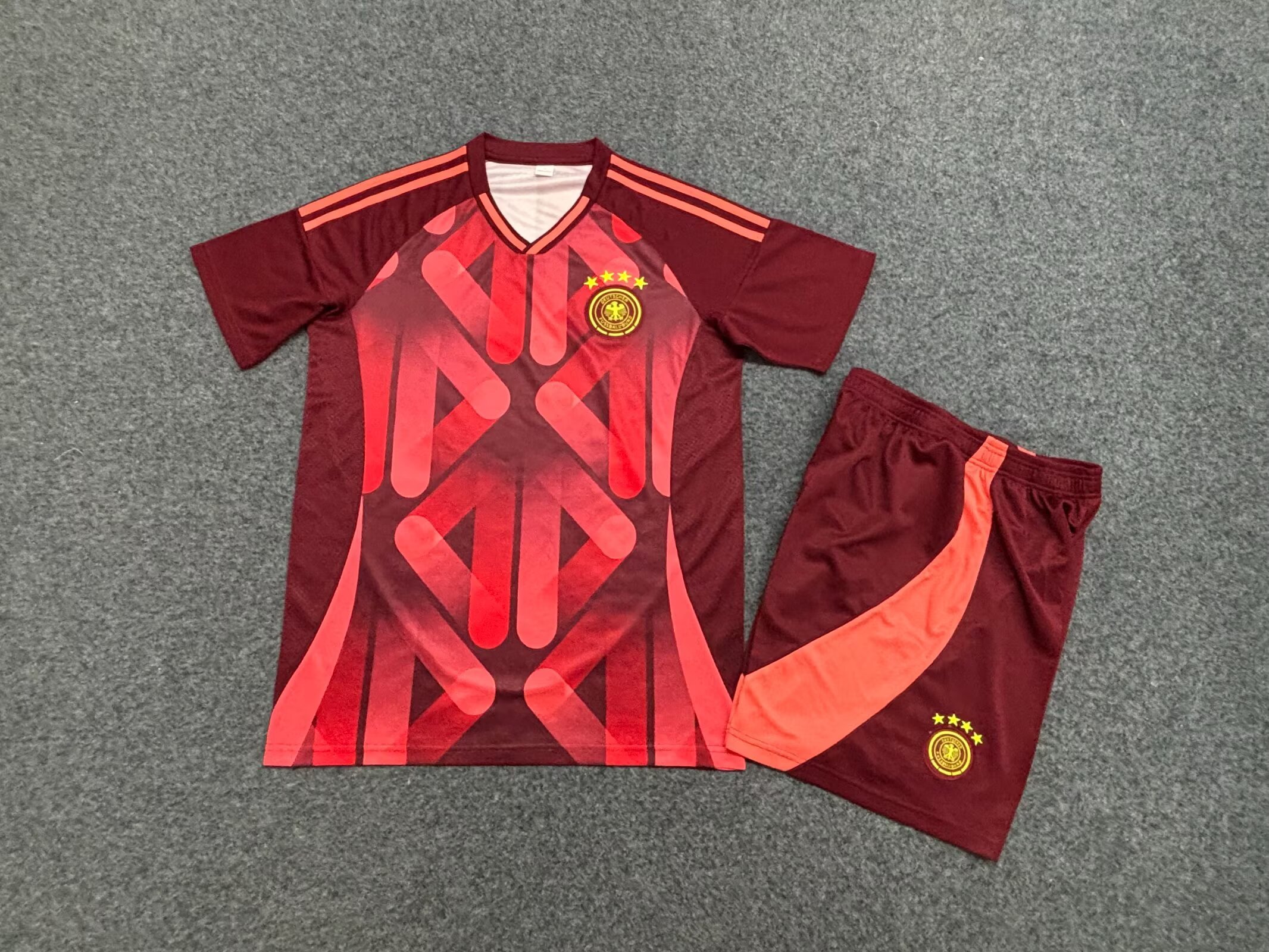 No Brand Logo Germany Away Red