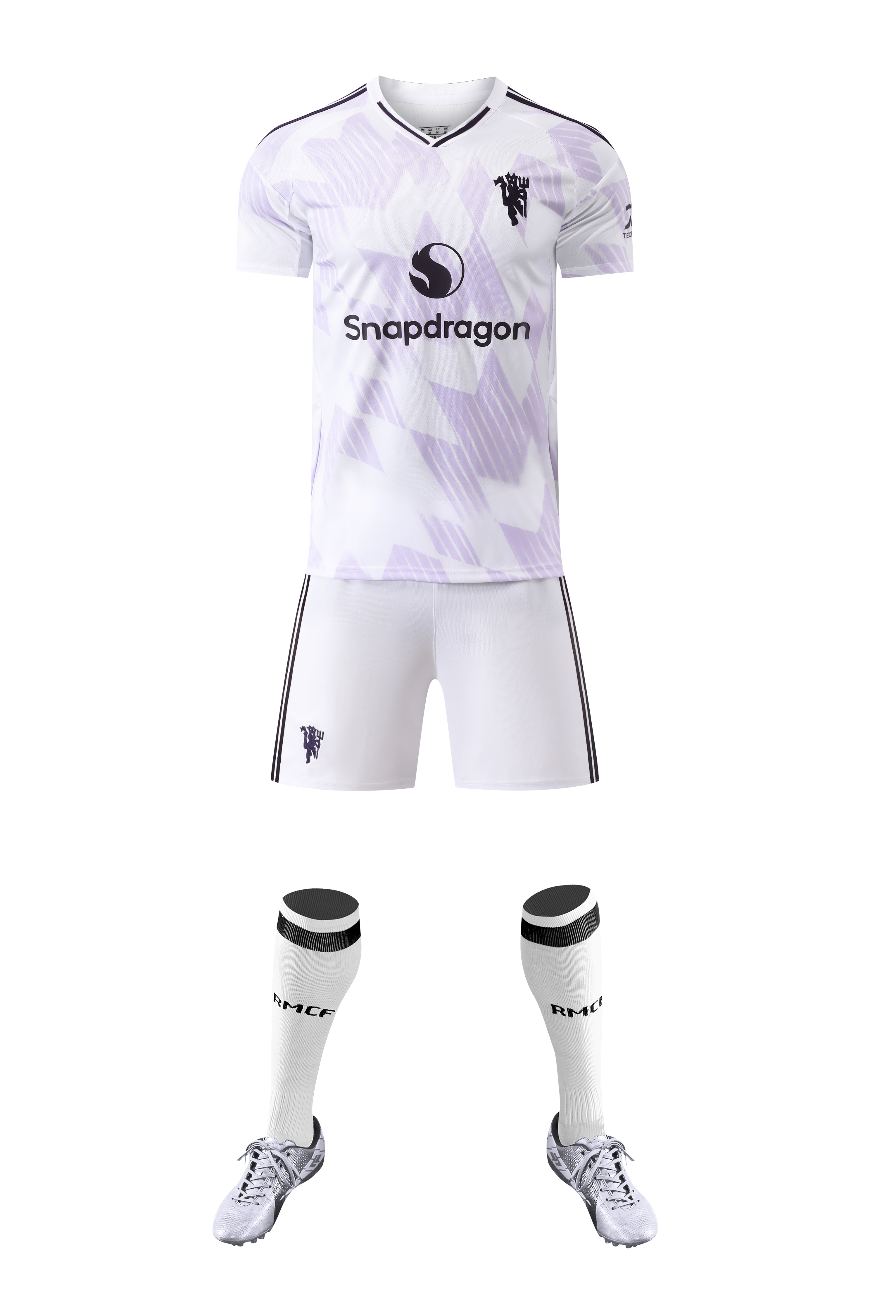 No Brand Logo Manchester United away white