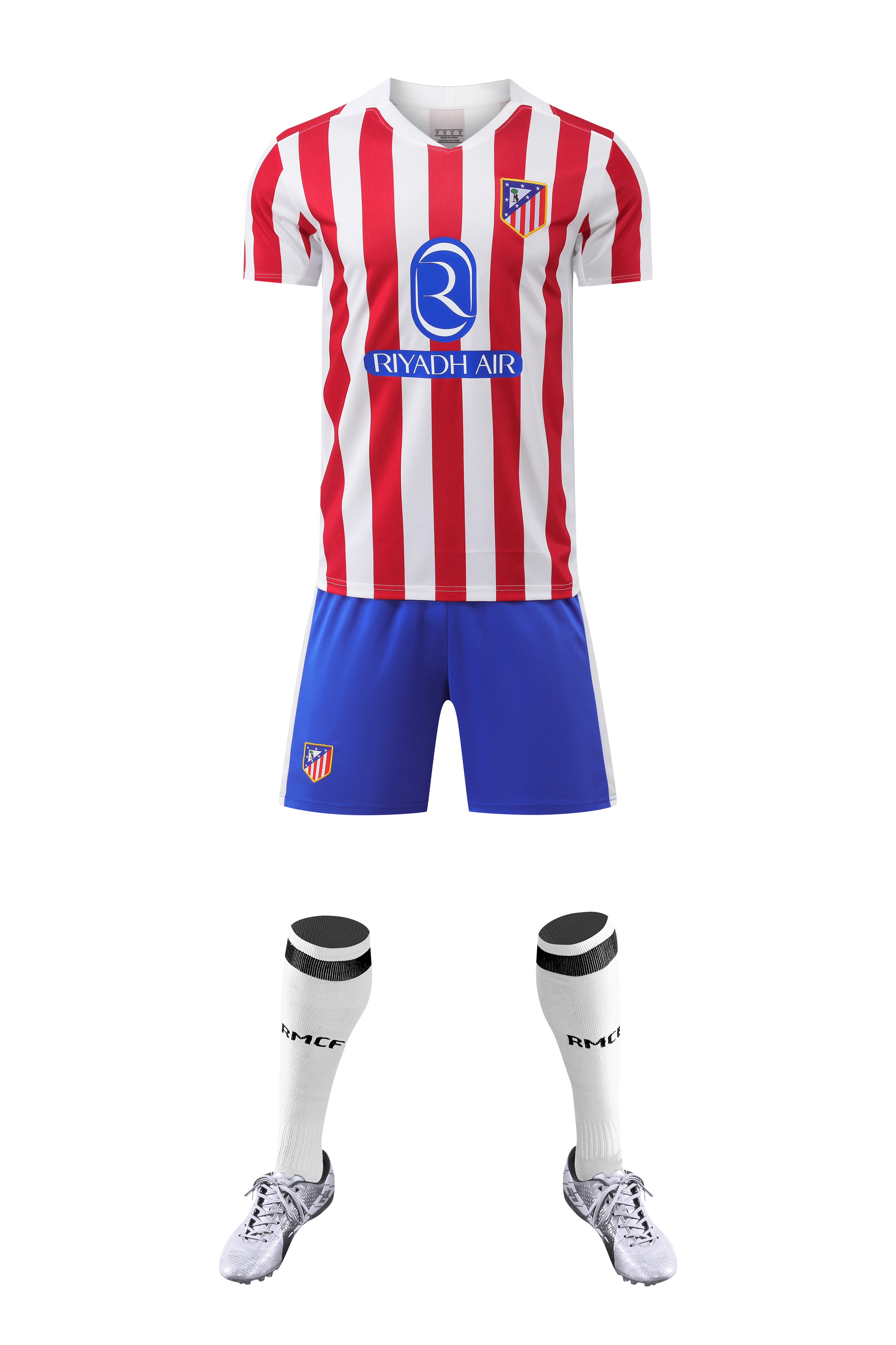 No Brand Logo Atletico Madrid's home ground red