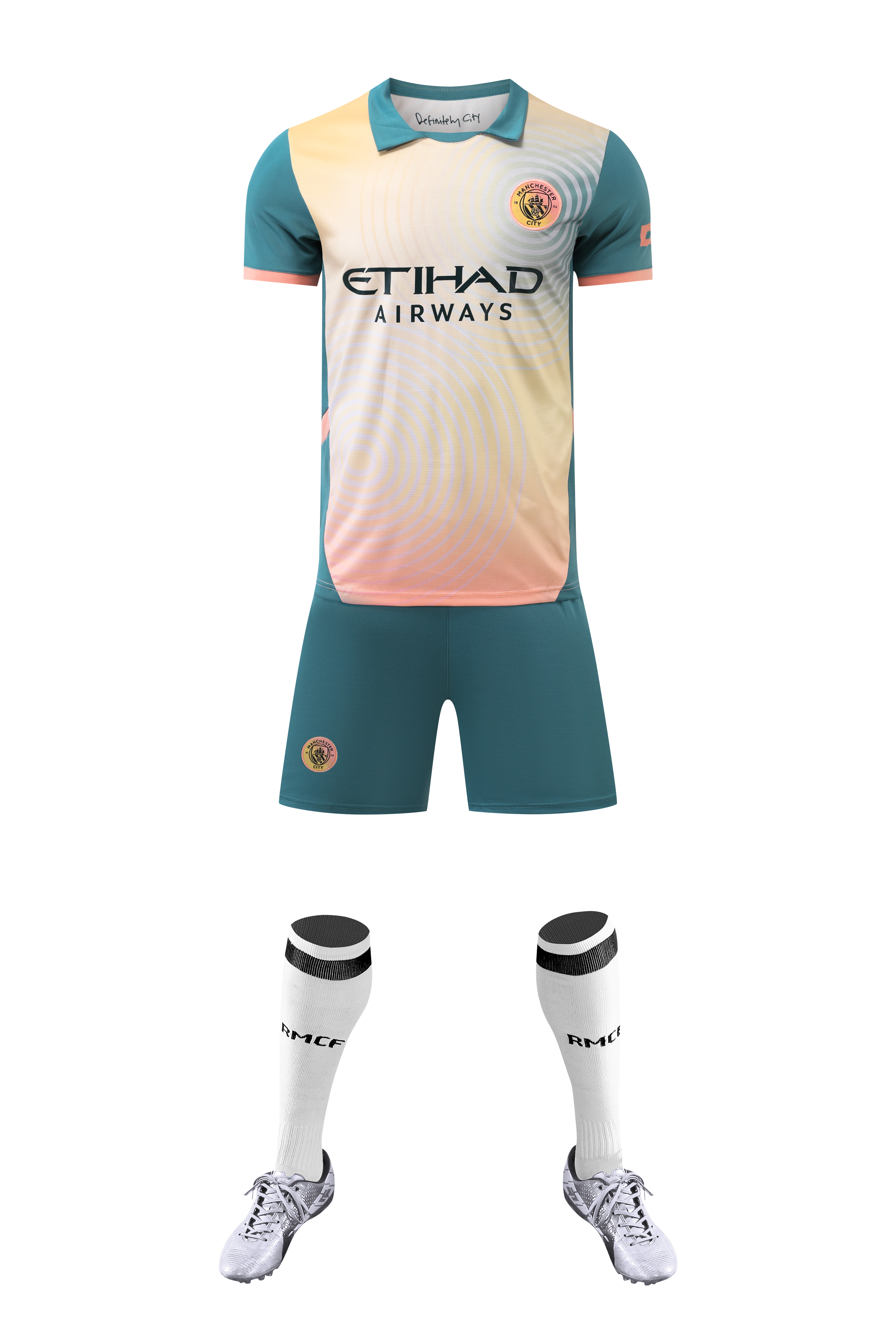 No Brand Logo Manchester City's Three Customers