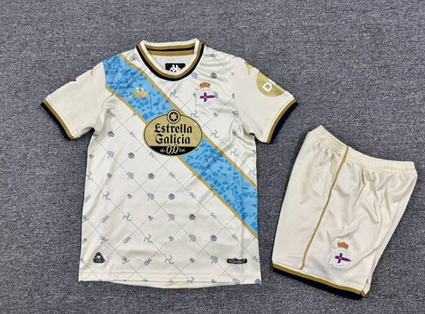 kids Kits 25/26 Deportivo La Coruna second away