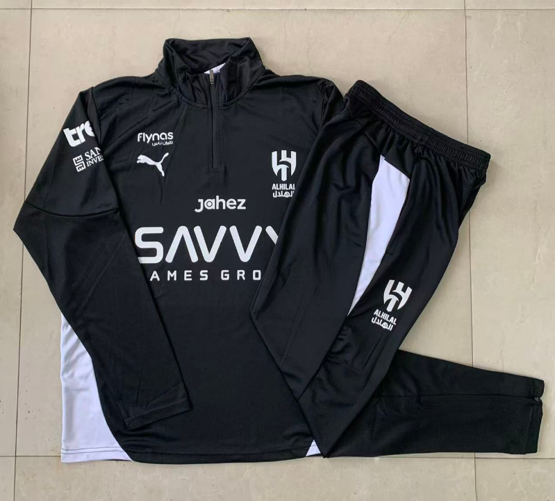  2526 Half Al HILAL Black Tracksuit