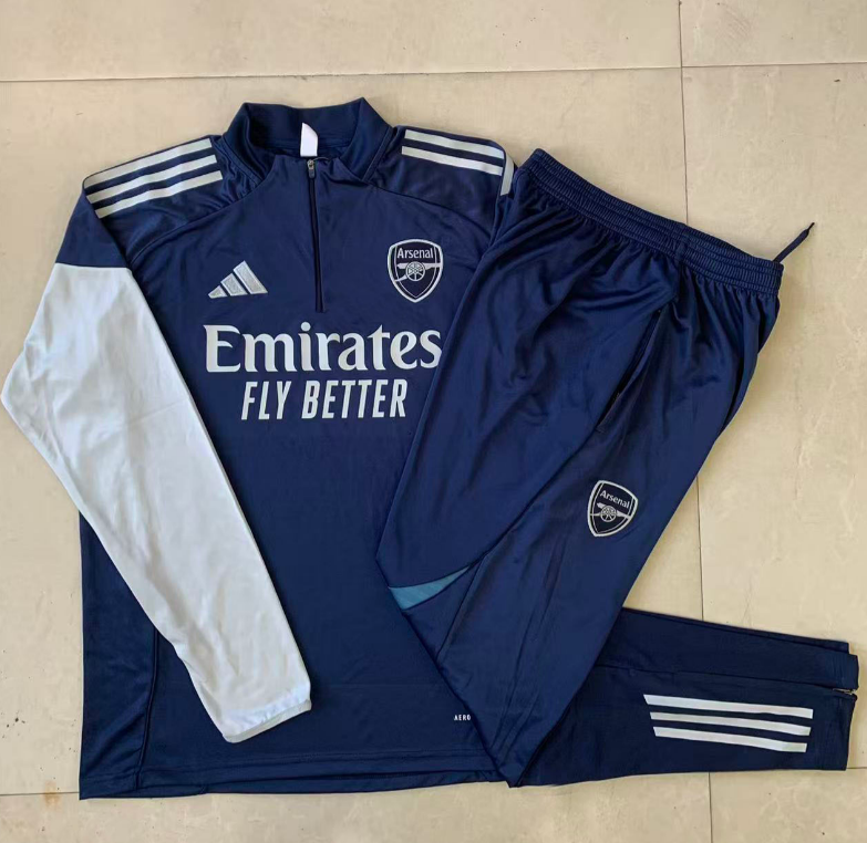  2526 Half Pull Arsenal Royal Blue (grey benchmark) Tracksuit 