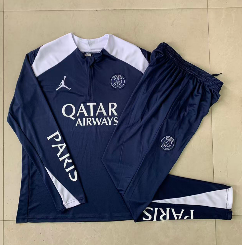  2526 2526 Half Jordan Paris Royal Blue (Shoulder White) Tracksuit