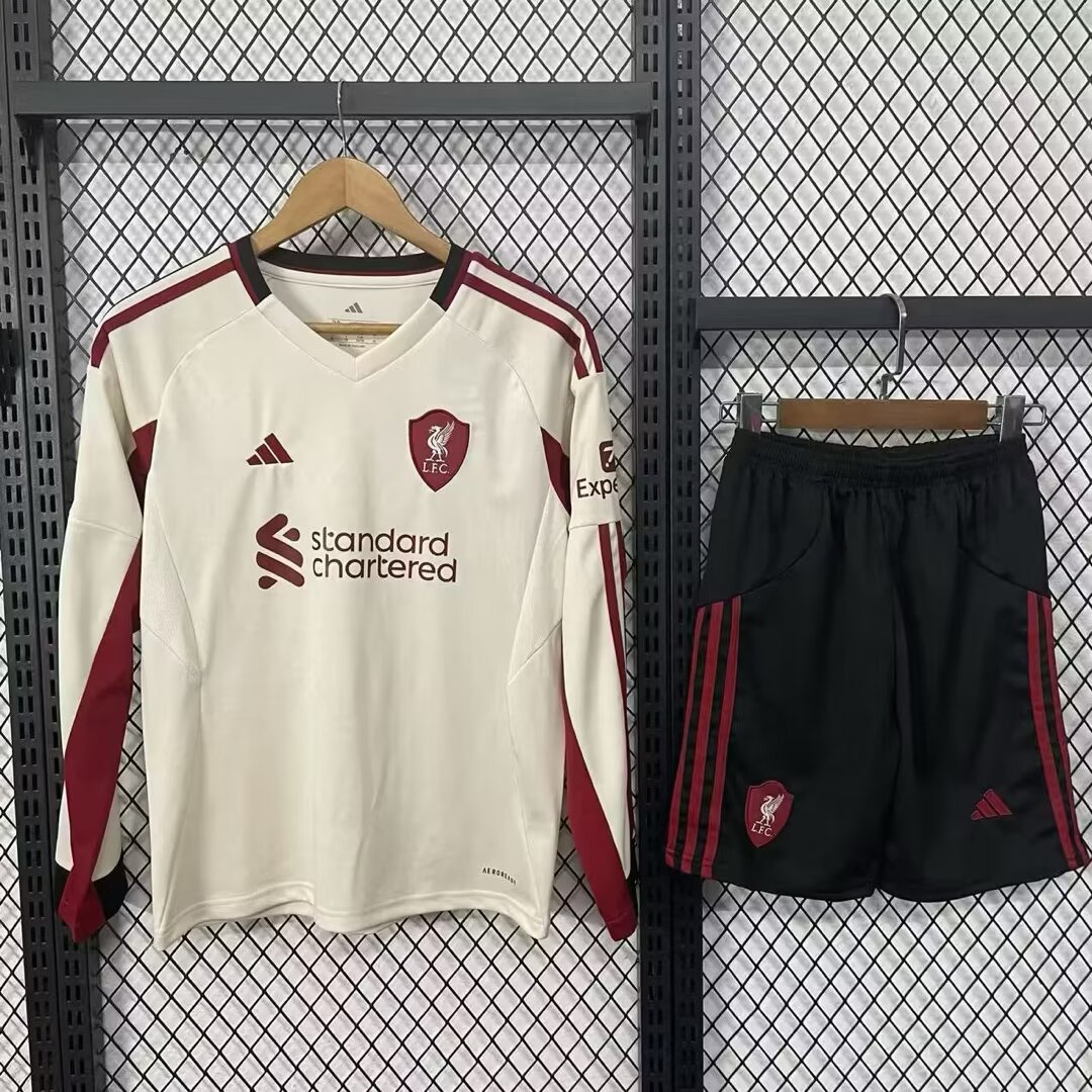  Adults kits 25/26 Liverpool away long-sleeved