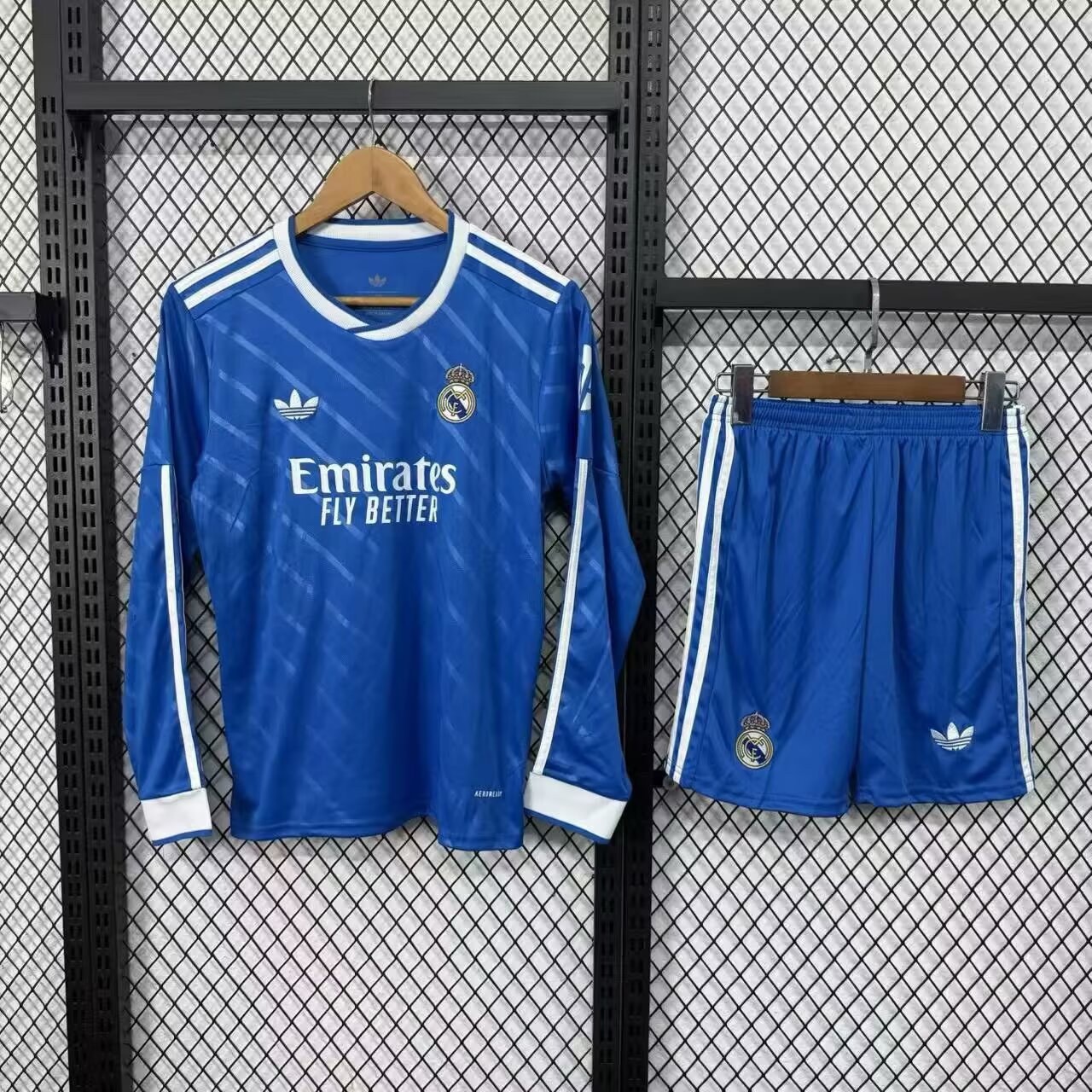  Adults kits 25/26 Real Madrid second away long-sleeved