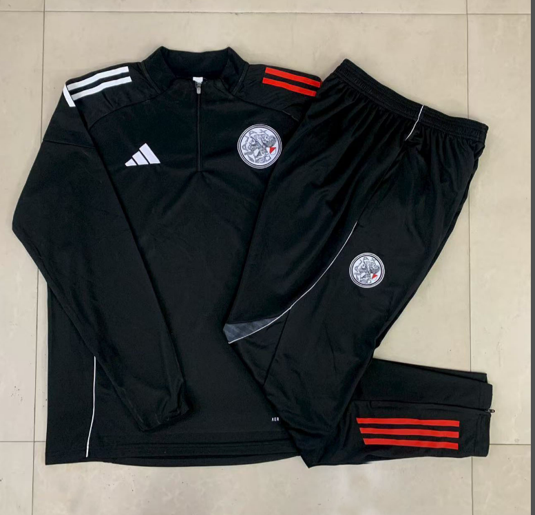 25/26 Half Ajax Black Tracksuit