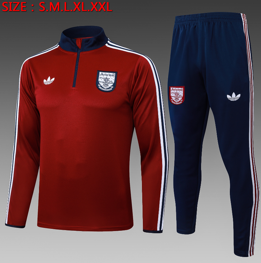 25/26 Half Arsenal date red (Boran collar) Tracksuit