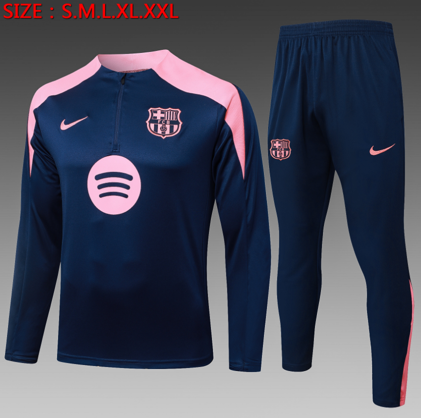  25/26 Half Barcelona Boran (pink shoulder) Tracksuit