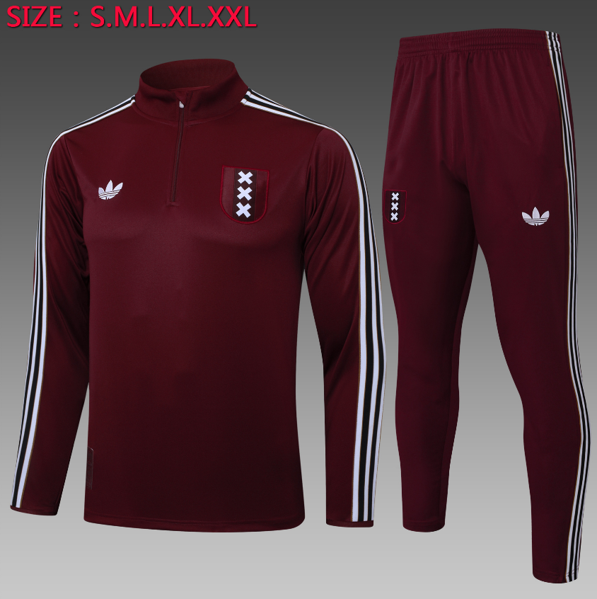  25/26 Half Ajax Deep Jujube Vintage Edition Tracksuit