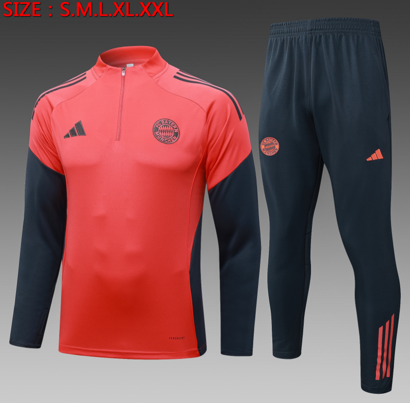  25/26 Half Bayern Orange Tracksuit