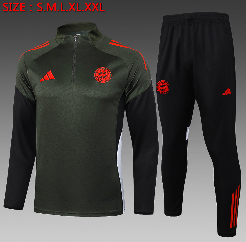  25/26 Half Bayern Deep Green Tracksuit