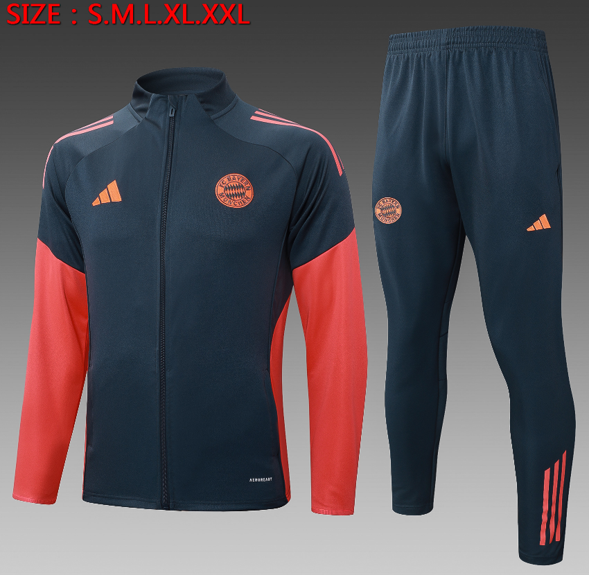 25-26 Bayern deep gray (orange sleeves) Jackets sets